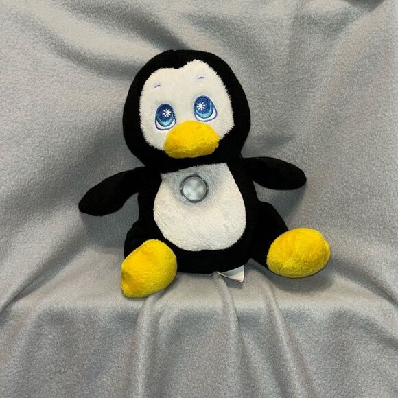Flashlight Friends | Black White Penguin Stuffed Plush Animal Light Toy - Picture 1 of 5